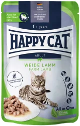 24x85g Happy Cat Adult bárány szószban nedves macskatáp
