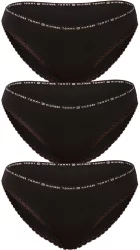 3PACK fekete Tommy Hilfiger női alsók (UW0UW02825 0R7) M