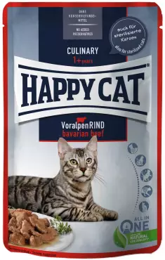 Happy Cat Culinary Voralpen Rind alutasakos eledel - Marha 85 g